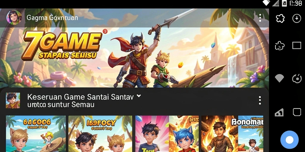 Screenshot utama 7GAME menampilkan gameplay Casual yang menarik.