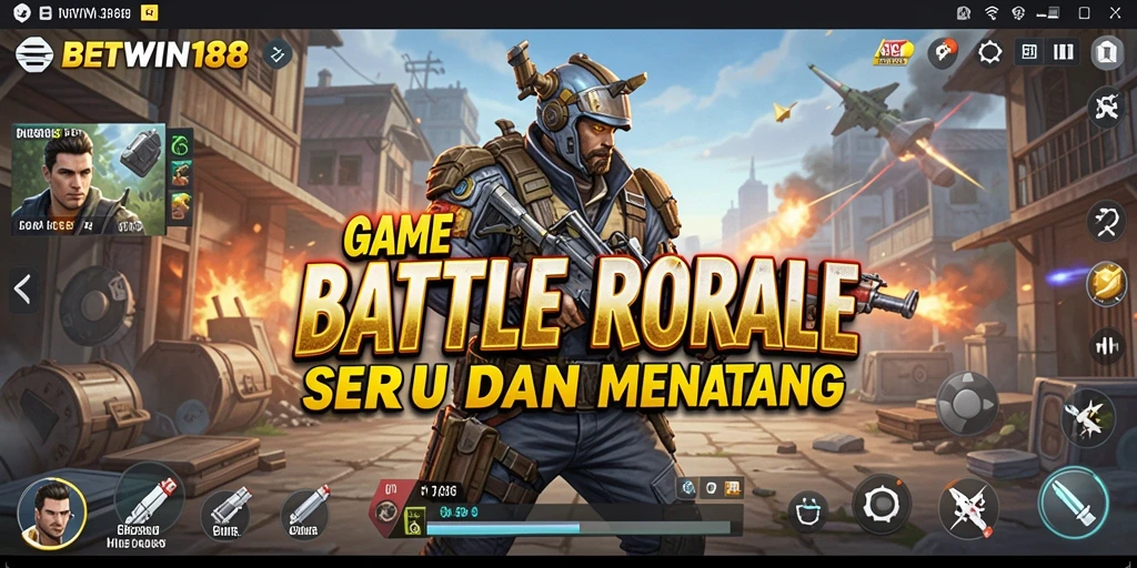 Tampilan gameplay BETWIN188 yang mendebarkan dalam pertempuran Battle Royale.