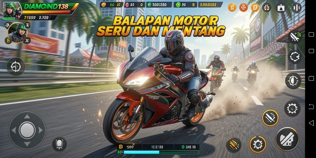 Gameplay menarik dari balapan motor DIAMOND138 yang mendebarkan.