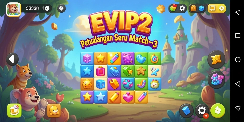Tampilan menarik dari gameplay seru dalam EVIP2.