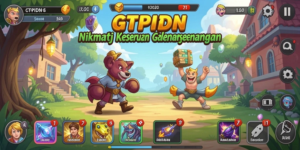 Tampilan gameplay GTPIDN yang menarik dan interaktif.
