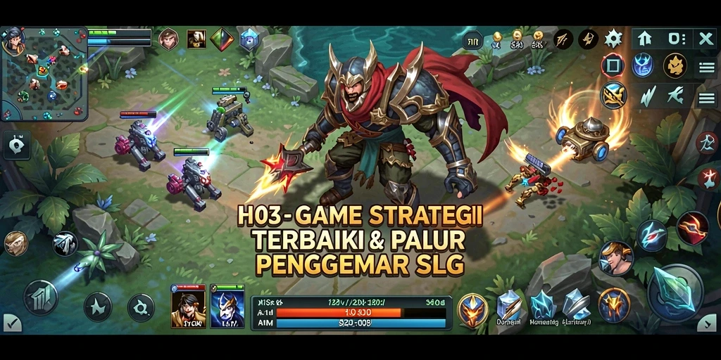Tangkapan layar H03 menampilkan aksi pertempuran strategis yang mendebarkan.
