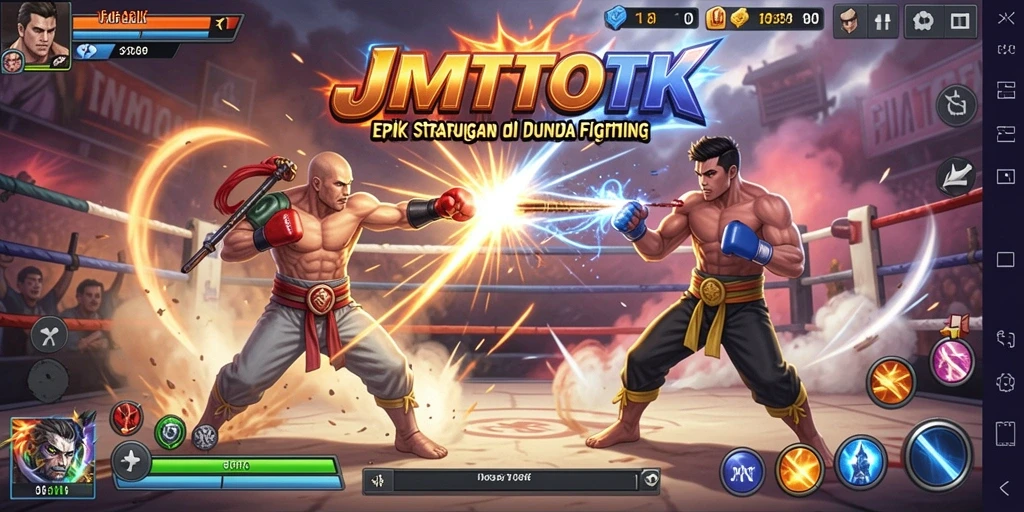 Tampilan aksi pertarungan dalam JMTOTO yang mendebarkan.