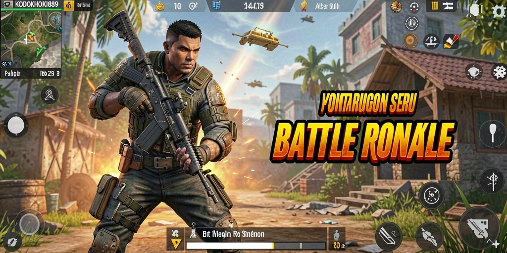 Screenshot KODOKHOKI889 menampilkan aksi seru dalam gameplay Battle Royale.
