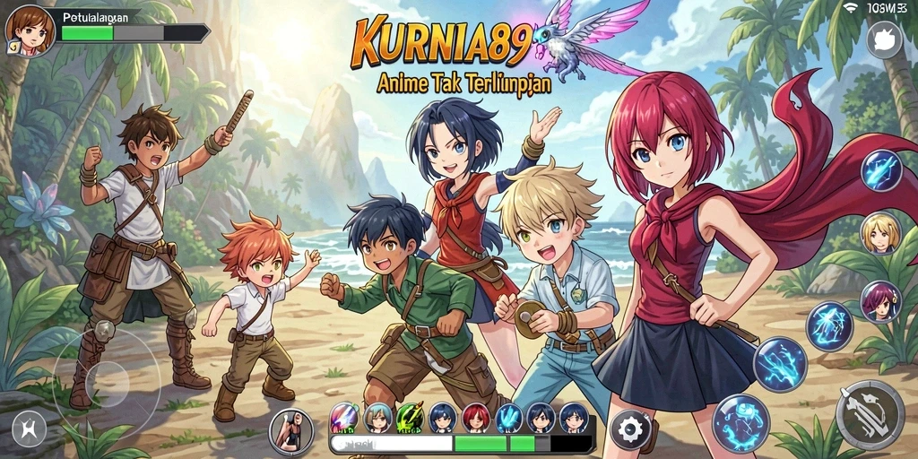 Screenshot gameplay KURNIA898 menampilkan pertarungan dengan grafik yang menakjubkan.