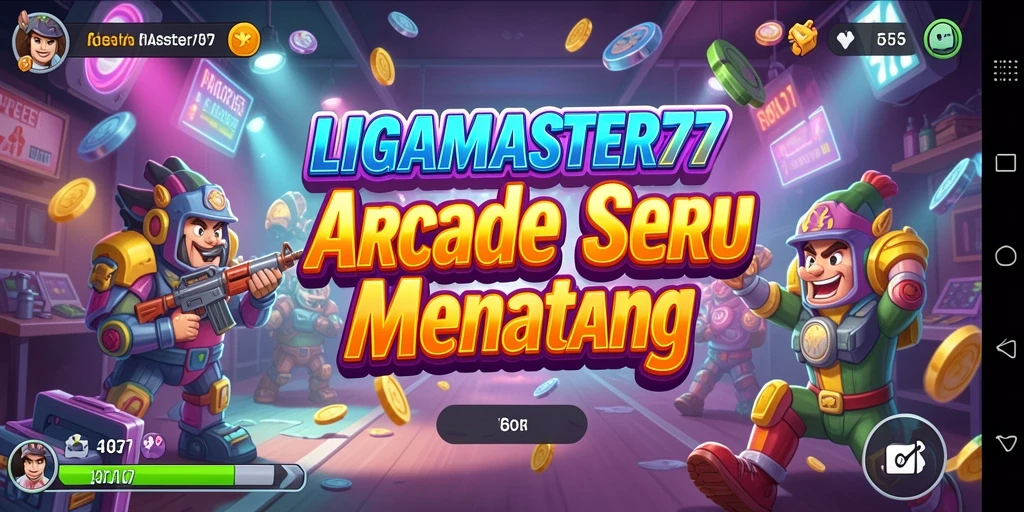 Tangkapan layar gameplay LIGAMASTER77 yang penuh aksi dan warna.