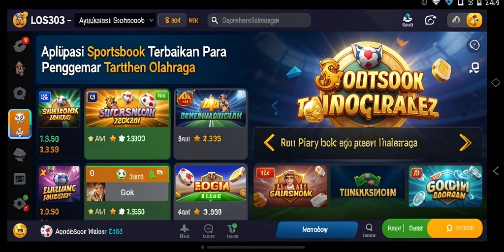 Tampilan gameplay taruhan olahraga yang menarik di LOS303.