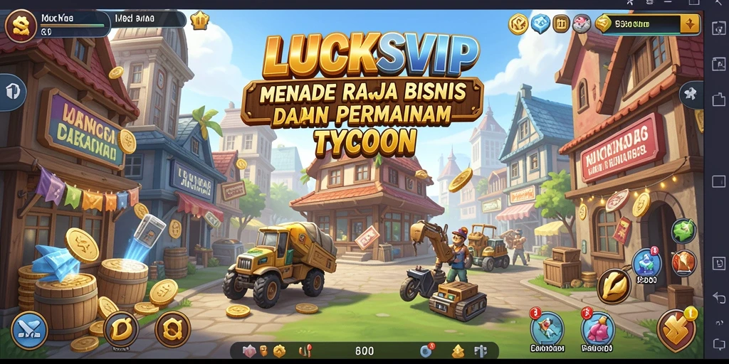 Gameplay menegangkan LUCKSVIP dalam dunia bisnis Tycoon.
