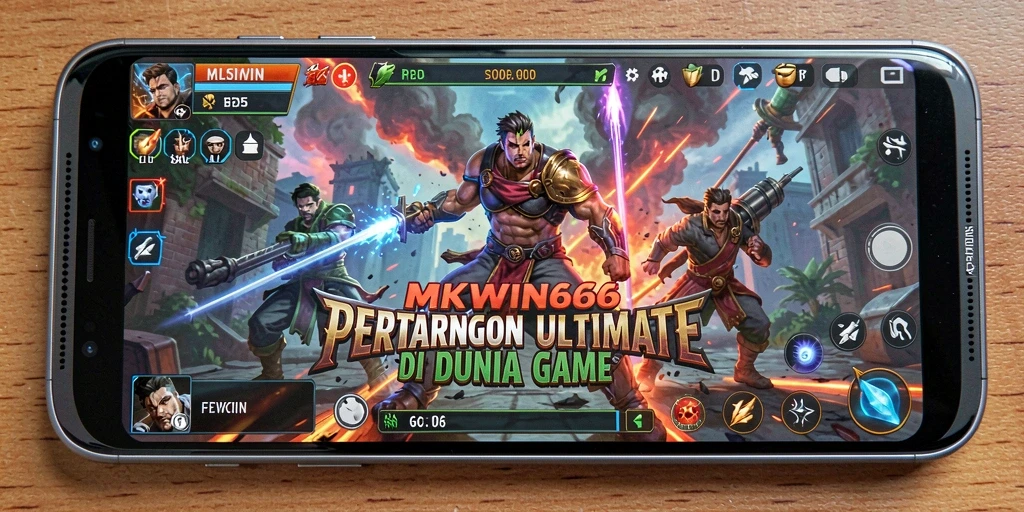 Tangkapan layar gameplay MKWIN666 dengan aksi pertarungan yang intens dan karakter keren.