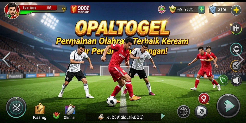Screenshot OPALTOGEL menampilkan aksi seru dalam permainan olahraga.