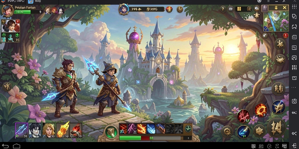 Tampilan gameplay menarik dari PCPC7 dalam dunia ARPG.