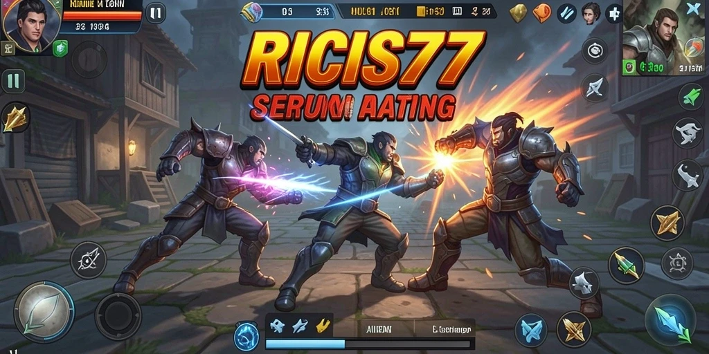 Gameplay RICIS77 yang mendebarkan dan kompetitif.
