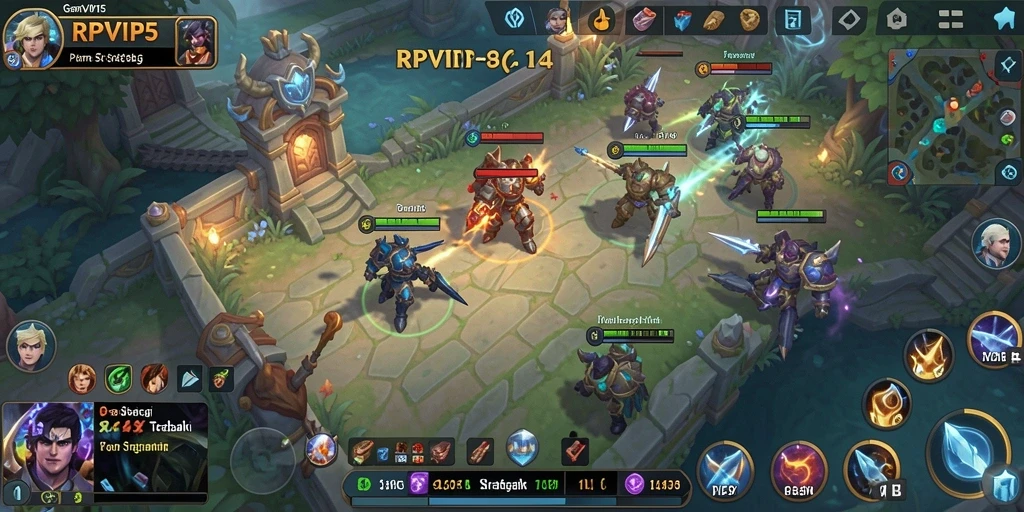 Tampilan gameplay menakjubkan dari RPVIP5 dengan aksi SLG yang mendebarkan.
