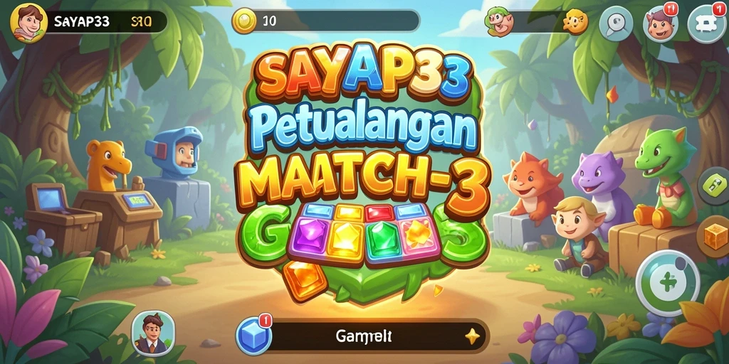 Tangkap keseruan gameplay Match-3 di SAYAP33.