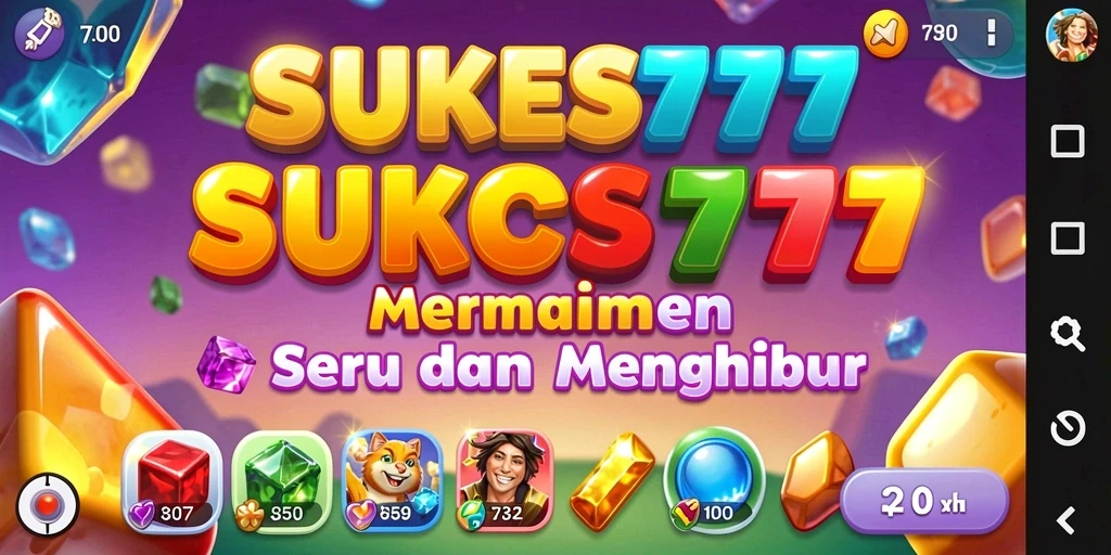 Menampilkan gameplay seru dan berwarna dari SUKSES777.