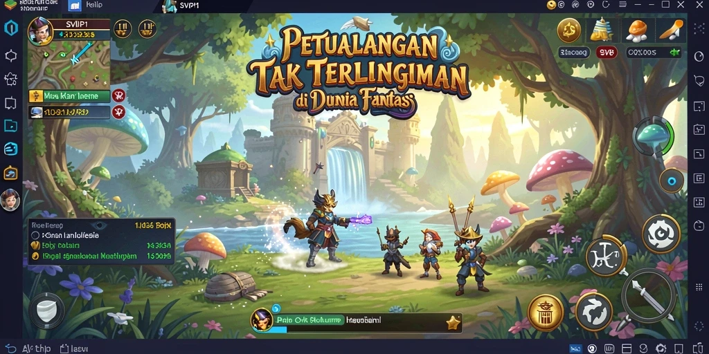Screenshot gameplay SVIP1 yang menunjukkan eksplorasi mendalam dan pertempuran seru.