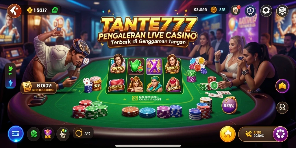 Tampilan gameplay Live Casino yang menarik dan interaktif.
