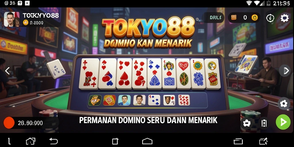 Screenshot gameplay seru di TOKYO88 yang menampilkan aksi Domino.