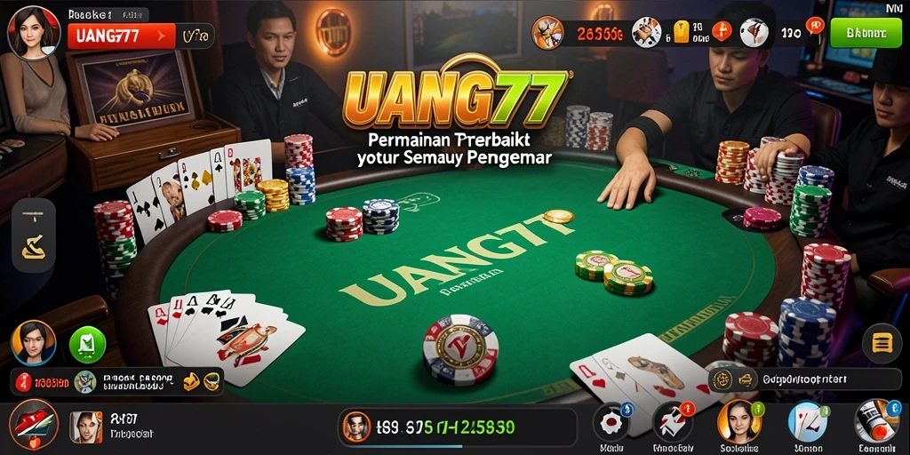 Gameplay Poker mendebarkan di UANG77 dengan grafik menawan.