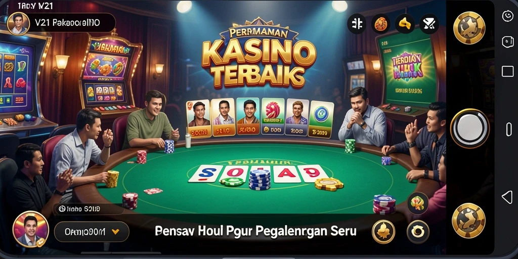Pengalaman bermain Kasino yang seru dan mengasyikkan di V21.