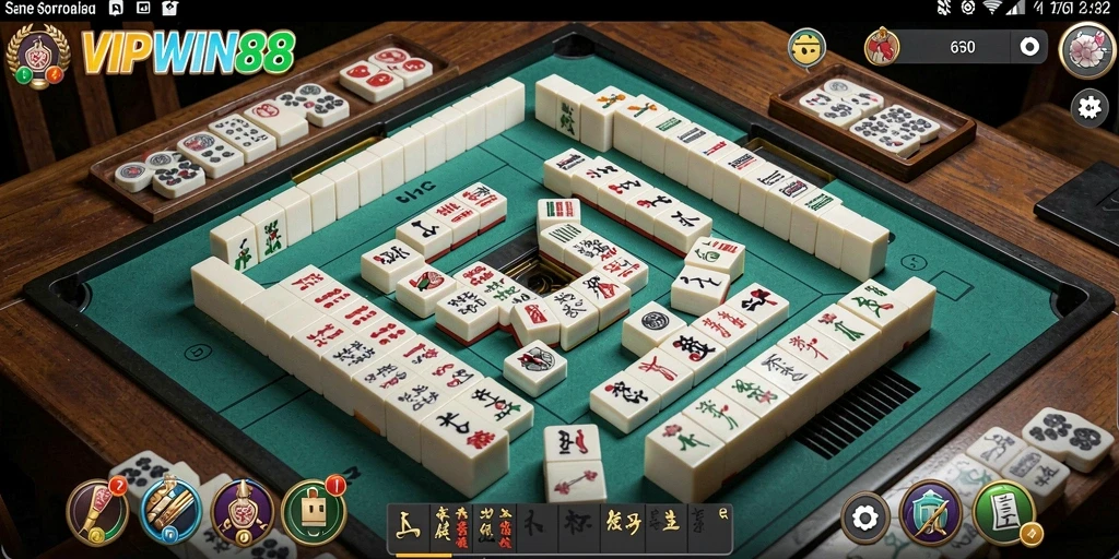 Tampilan utama <strong>VIPWIN88</strong> menampilkan gameplay Mahjong yang seru.