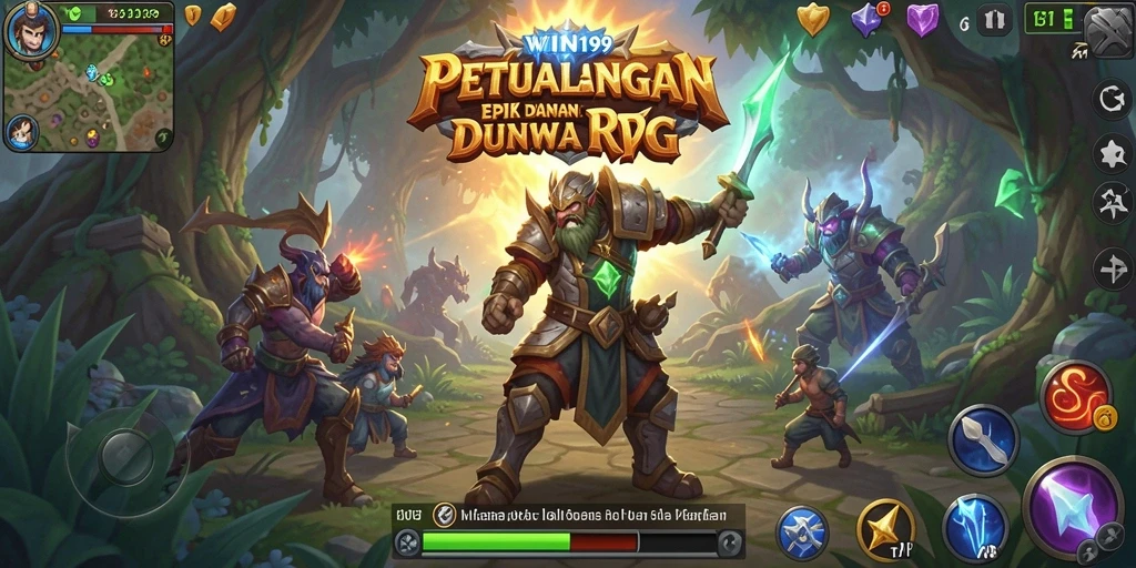 Tampilan gameplay seru di dunia RPG penuh petualangan.